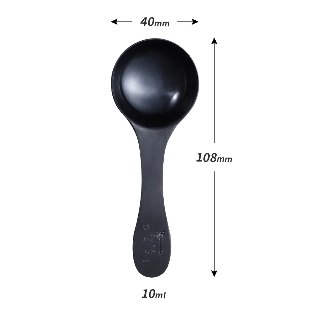 Black Stainless Steel Coffee and Powder Scoop