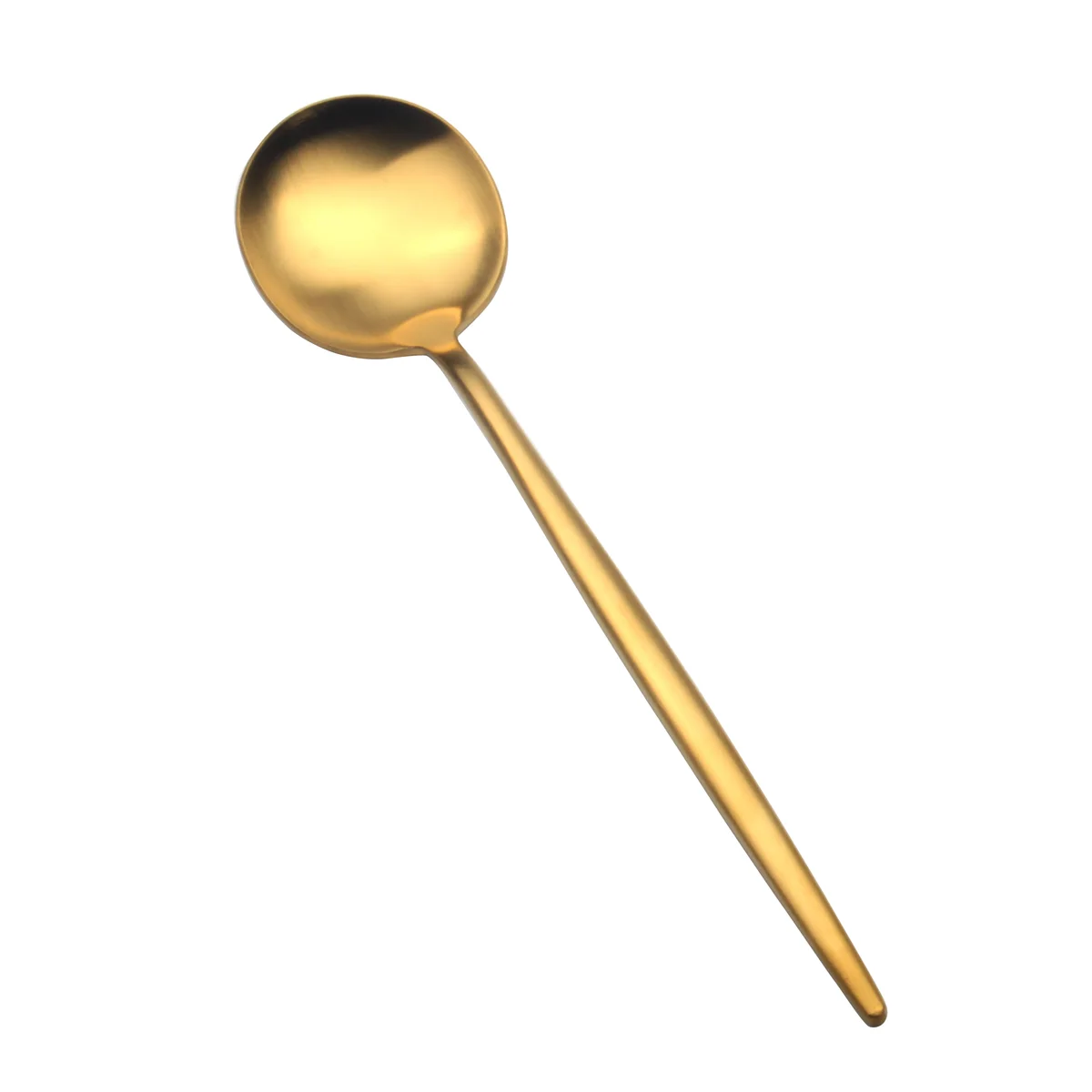 Gold-Tone Long-Handle 304 Stainless Steel Spoon
