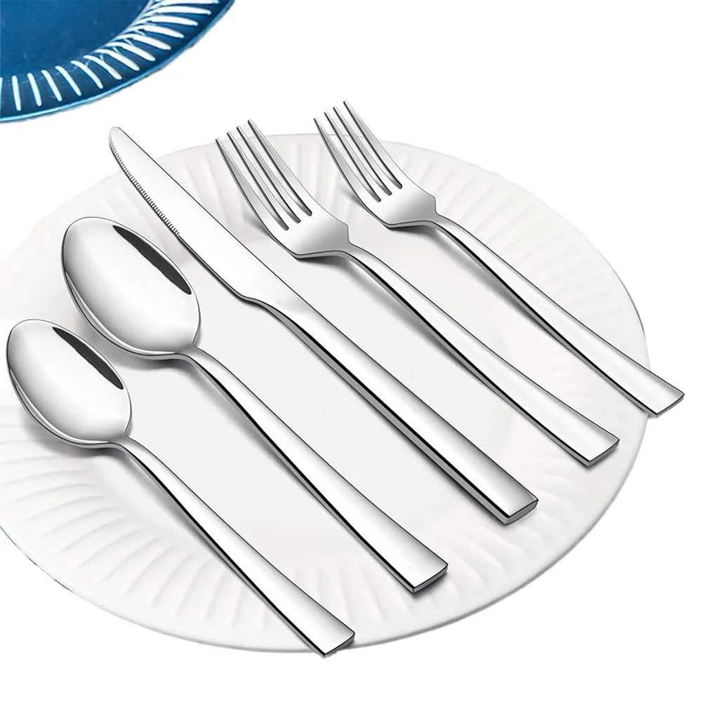 Mirror-Polished Stainless Steel Dining Flatware Set