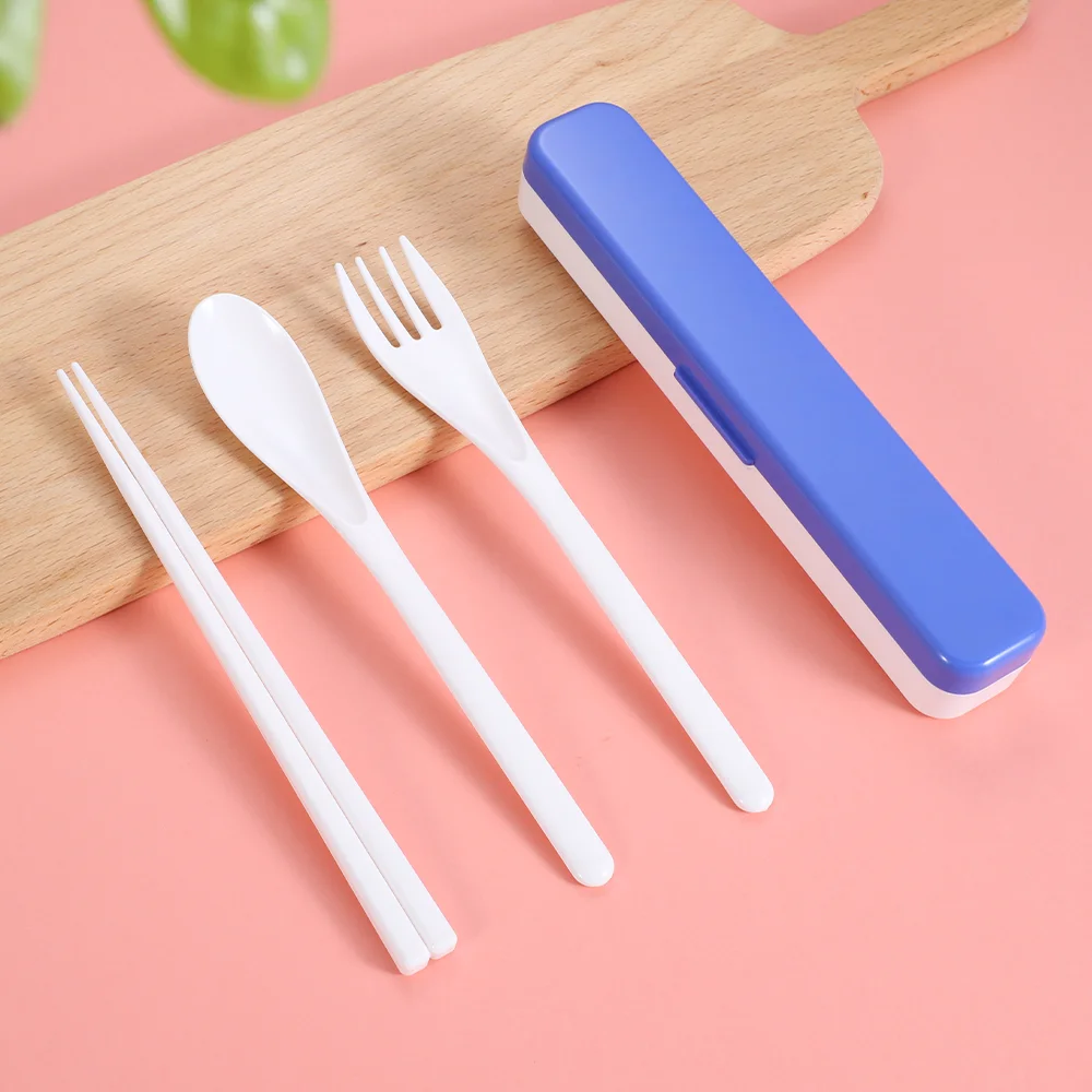 Travel Fork, Spoon and Chopstick Set with Case