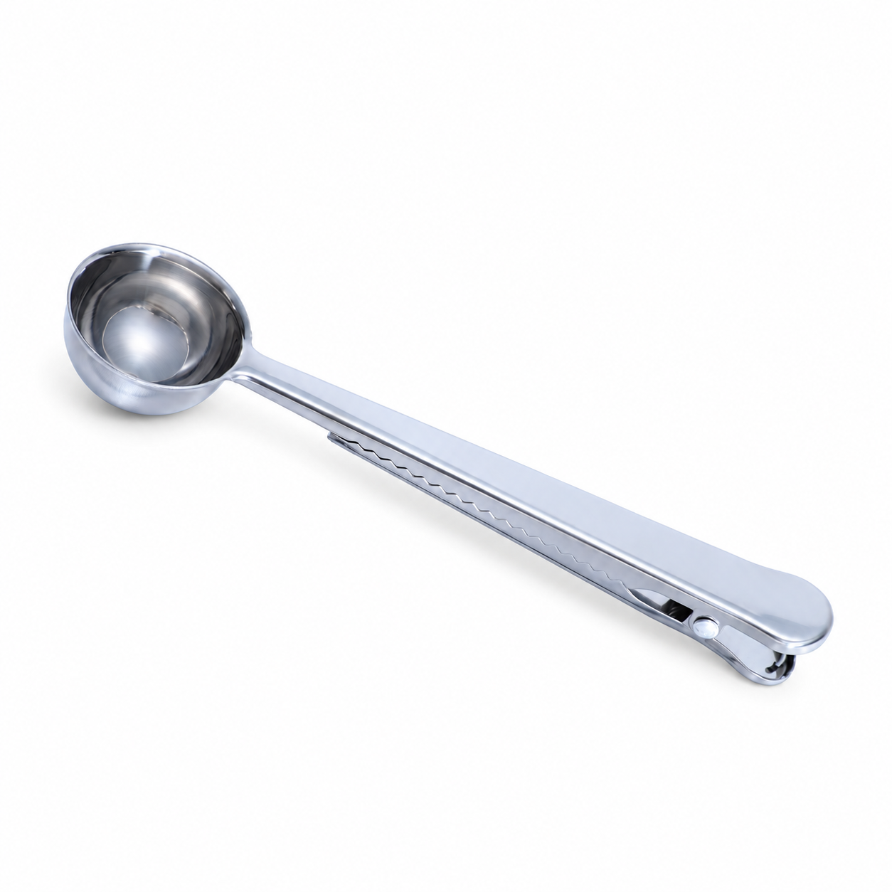 BS2540A · 15 ml · Bag-Clip Measuring Scoop · Bag-clip hinge slot (not a hanging hole)