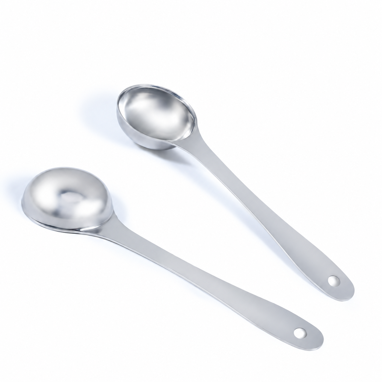 BS2530 · 10 ml · Messlöffel mit abgerundetem Stielende · Rundes Loch