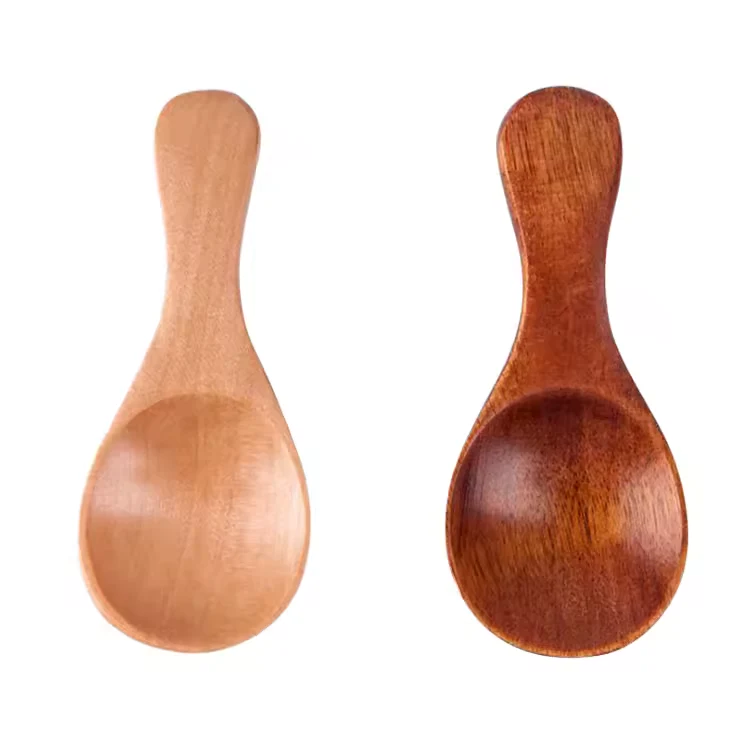 Short-handle mini wooden measuring scoop for coffee, honey or tea