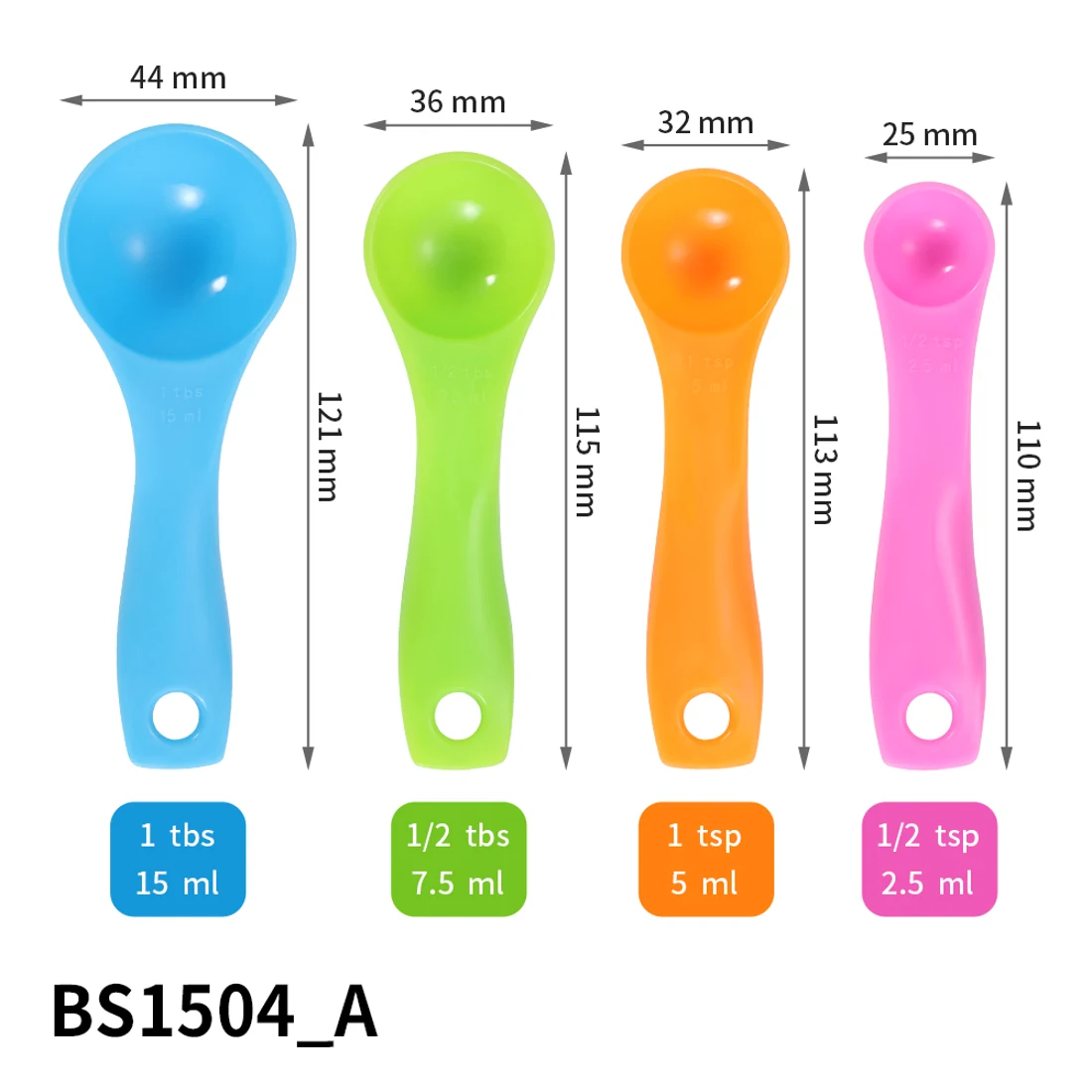BS1504-A · Juego de cucharas medidoras