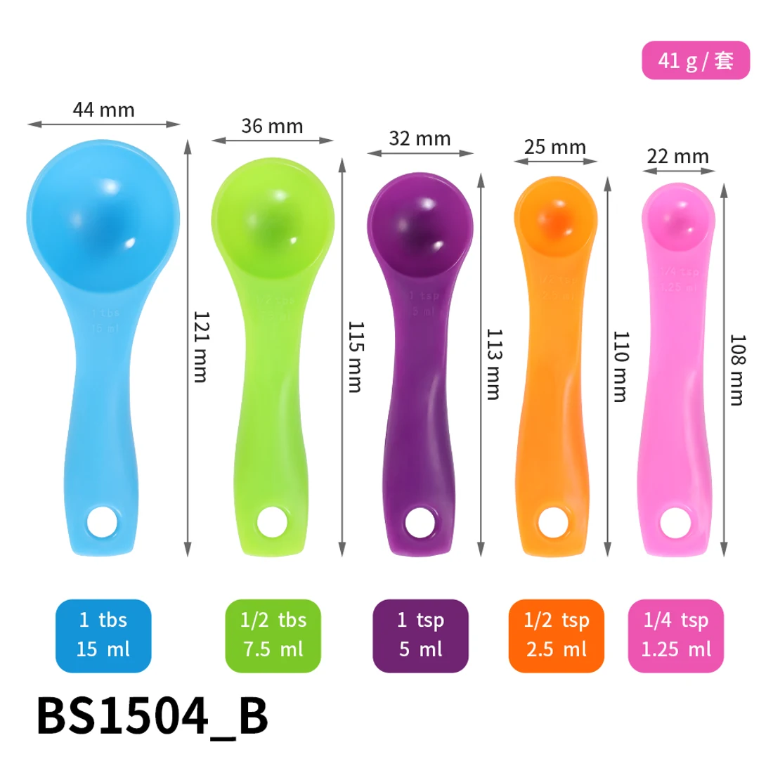 BS1504-B · Juego de cucharas medidoras